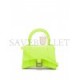 BALENCIAGA YELLOW HOURGLASS MINI CROCODILE-EFFECT LEATHER BAG  BALENCIAGA  MATCHESFASHION US (12*8.5*4.3cm)