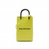 BALENCIAGA YELLOW SHOPPING MINI CROC-EFFFECT LEATHER CROSS-BODY BAG  BALENCIAGA  MATCHESFASHION US (18*12.4*4.8cm)