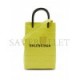 BALENCIAGA YELLOW SHOPPING MINI CROC-EFFFECT LEATHER CROSS-BODY BAG  BALENCIAGA  MATCHESFASHION US (18*12.4*4.8cm)