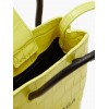 BALENCIAGA YELLOW SHOPPING MINI CROC-EFFFECT LEATHER CROSS-BODY BAG  BALENCIAGA  MATCHESFASHION US (18*12.4*4.8cm)