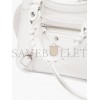 BALENCIAGA WHITE NEO CLASSIC CITY CROCODILE-EFFECT LEATHER BAG  BALENCIAGA  MATCHESFASHION US (22*14*9cm)