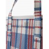 BALENCIAGA PRINT BARBES CHECKED EMBOSSED-LEATHER TOTE BAG  BALENCIAGA  MATCHESFASHION US (38.1*28*14cm)