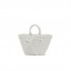 BALENCIAGA WHITE BISTROT XS  BRAIDED PVC TOTE BAG  BALENCIAGA  MATCHESFASHION US (34.4*19*-12cm)