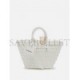 BALENCIAGA WHITE BISTROT XS  BRAIDED PVC TOTE BAG  BALENCIAGA  MATCHESFASHION US (34.4*19*-12cm)