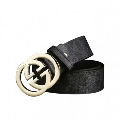 GUCCI MARMONT LEATHER BELT WITH SHINY BUCKLE