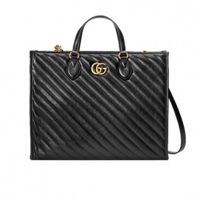 GUCCI MARMONT MATELASSÉ MEDIUM TOTE ‎627332 0OLFT 1000 (35*28*14cm)