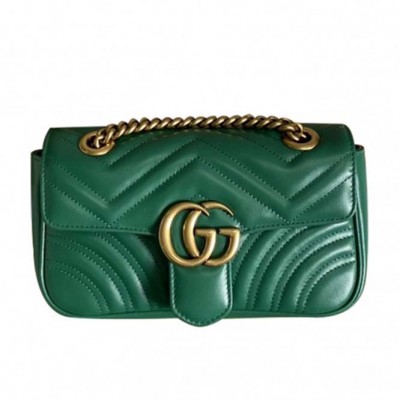 GUCCI MARMONT MATELASSÉ MINI BAG ‎446744 DTDIT (22*13*6cm）