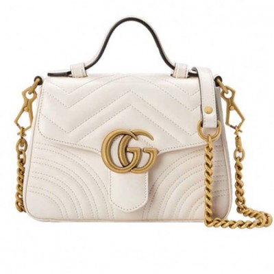 GUCCI MARMONT MINI TOP HANDLE BAG 547260 DTDIT 9022 (21*15.5*8cm)