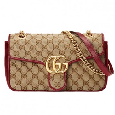 GUCCI MARMONT SMALL SHOULDER BAG 443497 HVKEG 8561 (26*15*7cm)