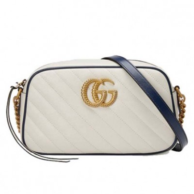 GUCCI MARMONT SMALL SHOULDER BAG 447632 0OLFX 9085 (24*13*7cm)