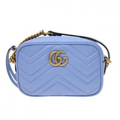 GUCCI MARMONT MATELASSE MINI BAG  448065 (18*12*6cm)