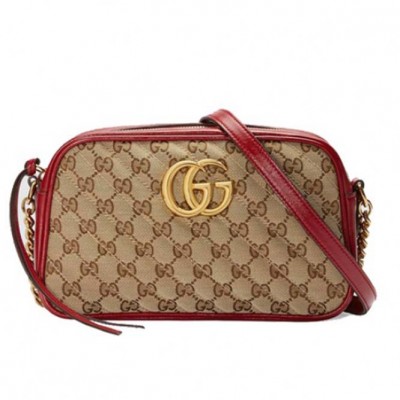 GUCCI MARMONT SMALL SHOULDER BAG 447632 HVKEG 8561 (24*13*7cm)