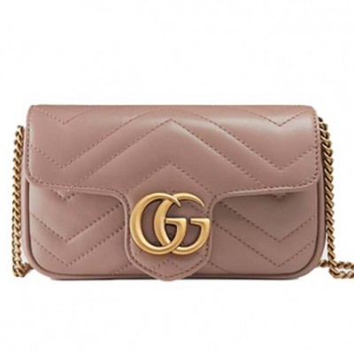 GUCCI MARMONT SUPER MINI BAG 476433 DTDCT 5729 (16.5*10.2*5.1cm)