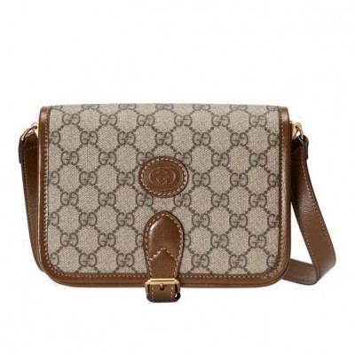 GUCCI MINI SHOULDER BAG WITH INTERLOCKING&G ‎671620 92TCG 8563   (20*16*7cm）