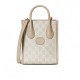 GUCCI MINI TOTE BAG WITH INTERLOCKING&G  671623 UULBT 9683 (20*16*7cm）