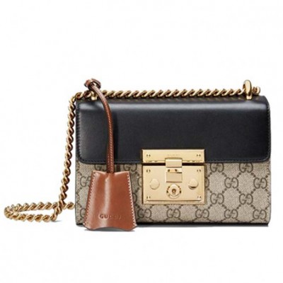 GUCCI PADLOCK SMALL GG SHOULDER BAG 409487 KLQJG 9785 (20.5*13*7.5cm)