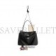 BALENCIAGA WOMEN'S RODEO MEDIUM HANDBAG USED EFFECT WITH ONE CHARM IN BLACK 789772 (35*23*11cm)