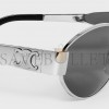 CELINE TRIOMPHE METAL 01 SUNGLASSES IN METAL SILVER  SMOKE 4S235