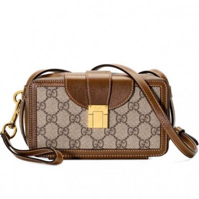 GUCCI MINI BAG WITH CLASP CLOSURE 614368 92TCG 8563 (18*10.5*6.5cm)