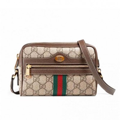 GUCCI OPHIDIA GG SUPREME MINI BAG 517350 96IWS 8745 517350 96IWS 8745  (17.5*12*5.5cm)