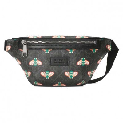 GUCCI BESTIARY BELT BAG WITH BEES 675181 UIEBN 1058 (23*13*5cm)