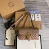 GUCCI MARMONT MATELASSÉ MINI BAG ‎446744 DTDIT2 （22*13*6cm）