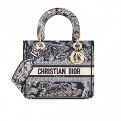 DIOR MEDIUM LADY D-LITE BAG M0565OTDT_M808 (24cm*20cm*11cm)