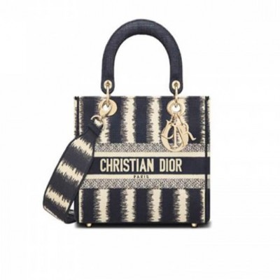 DIOR MEDIUM LADY D-LITE HANDBAG M0565ORFQ_M928 (24cm*20cm*11cm)