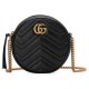 GUCCI GG MARMONT MINI ROUND SHOULDER BAG 550154 0OLET 1000 (18.5*18.5*6.5cm)