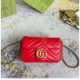 GUCCI MARMONT MATELASSE LEATHER SUPER MINI BAG 476433 DSVRT 6433 (19.5*10.2*5.1cm)