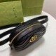 GUCCI MARMONT QUILTED LEATHER BELT BAG 476434 DSVRT 5729 DX (18*11*15cm)