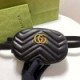 GUCCI MARMONT QUILTED LEATHER BELT BAG 476434 DSVRT 5729 DX (18*11*15cm)