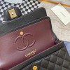 CHANEL CLASSIC FLAP MEDIUM BLACK CAVIAR LEATHER GOLD HARDWARE (25.5*15.5*6.5cm)