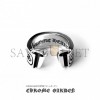 CHROME HEARTS SCROLL LABEL RING