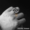 CHROME HEARTS SQUARE CEMETERY CROSS RING