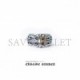 CHROME HEARTS FLORAL CROSS RING