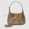 GUCCI JACKIE 1961 PYTHON SMALL SHOULDER BAG 636709 E0P0G 9528 (28*19*4.5cm)