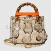 GUCCI DIANA MINI PYTHON TOTE BAG  ‎655661 LU3ZT 9561 （20*16*10cm）