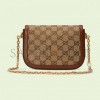 GUCCI HORSEBIT 1955 GG MINI BAG 675801 21HRG 2687 (20.5*14*5cm)