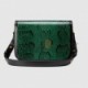 GUCCI ONLINE EXCLUSIVE GUCCI HORSEBIT 1955 PYTHON SHOULDER BAG  ‎602204 LU3RG 3189  (25*18*8cm)