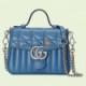 GUCCI GG MARMONT MINI TOP HANDLE BAG ‎583571 UM8AF 4340   (21*15.5*8cm)