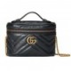 GUCCI GG MARMONT MINI TOP HANDLE BAG ‎699515 DTDHT 1000 (6.3*4.1*5.9cm)