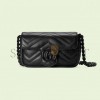 GUCCI GG MARMONT BELT BAG 699757 UM8KV 1000 （16.5*10.2*5.1cm)