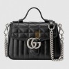 GUCCI GG MARMONT MINI TOP HANDLE BAG ‎583571 UM8AN 1000 (21*15.5*8cm)