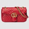 GUCCI GG MARMONT SMALL MATELASSÉ SHOULDER BAG 443497 DTDIT 6433 （26*15*7cm）