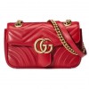 GUCCI GG MARMONT MATELASSÉ MINI BAG ‎446744 DTDIT 6433  (22*13*6cm)