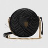 GUCCI GG MARMONT MINI ROUND SHOULDER BAG 550154 0OLET 1000 (18.5*18.5*6.5cm)