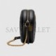 GUCCI GG MARMONT MINI ROUND SHOULDER BAG 550154 0OLET 1000 (18.5*18.5*6.5cm)