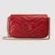 GUCCI GG MARMONT MATELASSÉ LEATHER SUPER MINI BAG 476433 DTDCT 6433 (16.5*10.2*5.1cm)