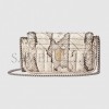 GUCCI GG MARMONT PYTHON SUPER MINI BAG 476433 L4PRN 9535 （16.5*9.5*4.5cm）